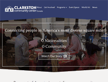 Tablet Screenshot of clarkstoncommunitycenter.org